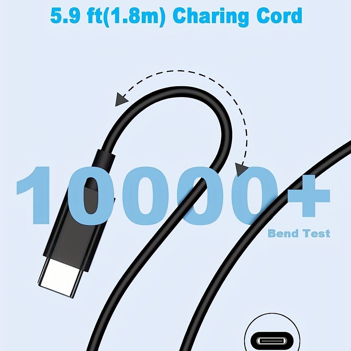 Cable Usb tipo c carga rapida 65w y datos para asus rog ally A BRAND