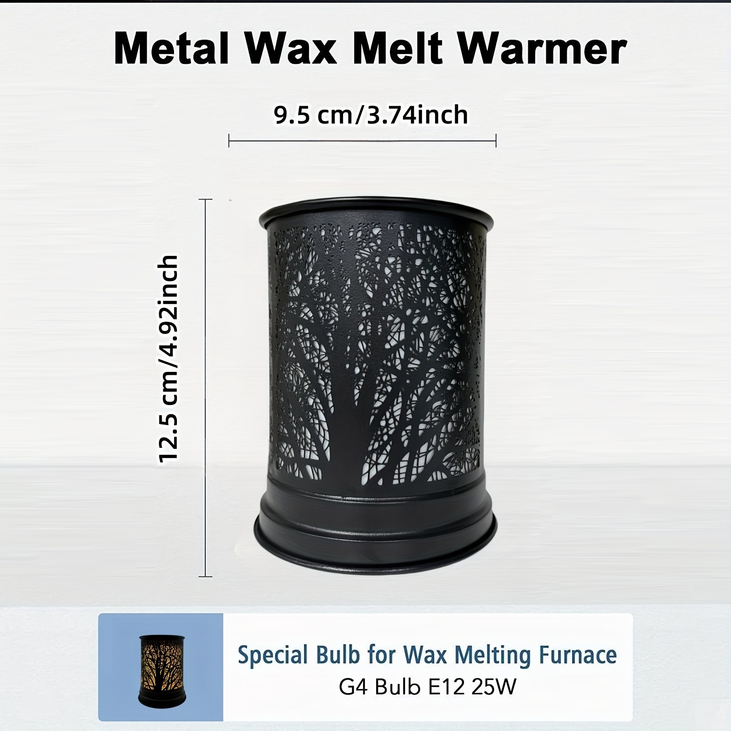 Black Metal Wax Warmer