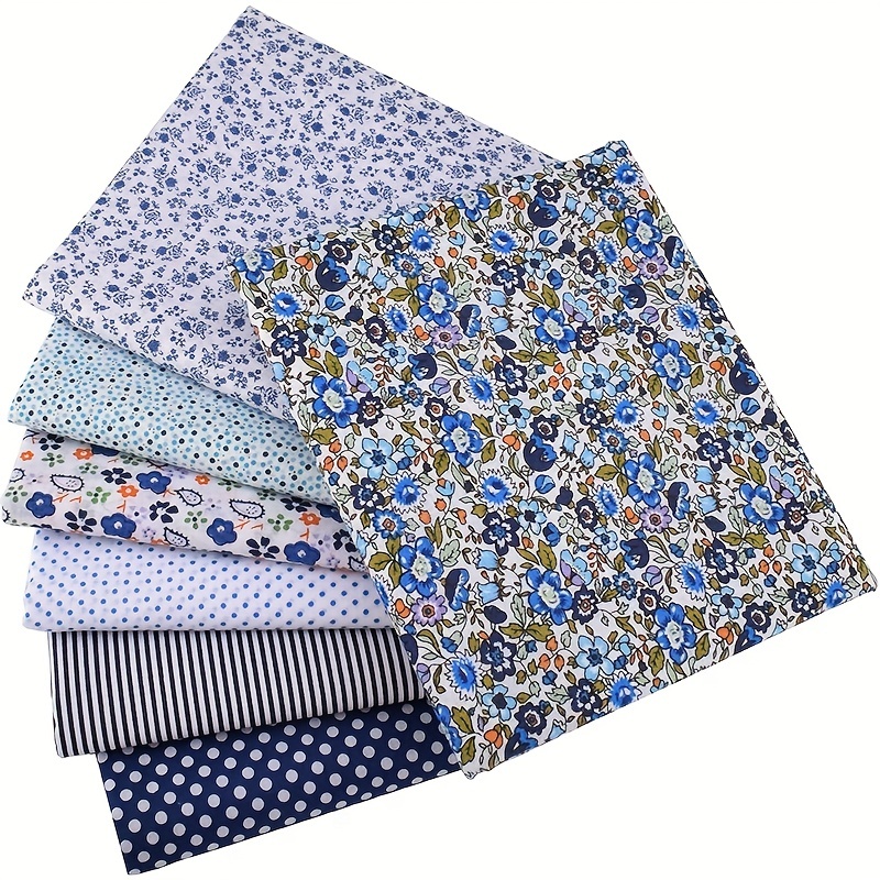 

Diy Cotton Fabric Bundle, 7 Pcs (9.8in X 9.8in/ 25cm X 25cm) Different Pattern, Quilting Squares Scraps Cotton Material Bundle Diy Crafting Floral