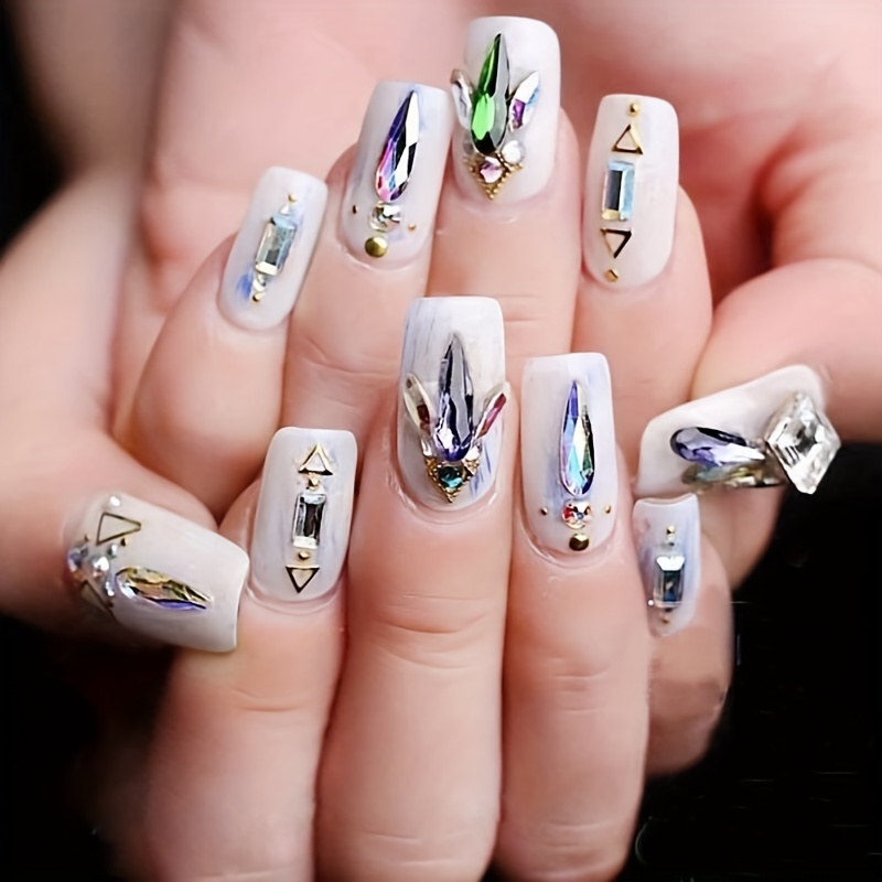 04 DIY Nail Art AB Crystal Rhinestone For Nails Glass Gem