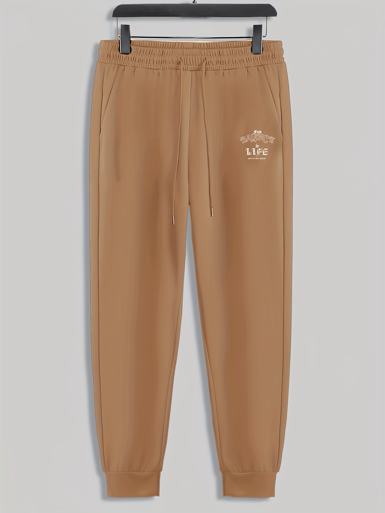 Life Print Men's Pants Drawstring Sweatpants Loose Casual Temu Ireland