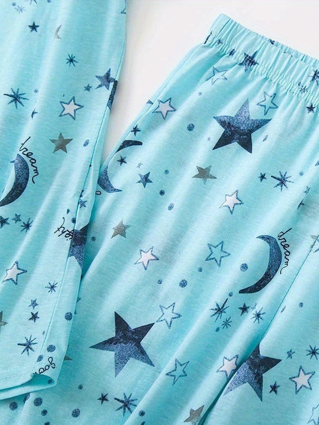 Pajama Pants - Light blue/stars - Ladies