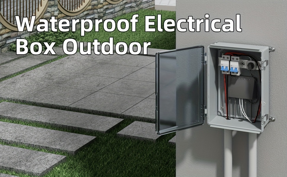Outdoor Electrical Box Abs Plastic Junction Box Waterproof - Temu
