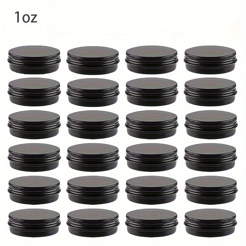 24 Pcs Candle Tins, 4 Oz round Metal Tins with Lids, Travel Tins Candle  Jars Con