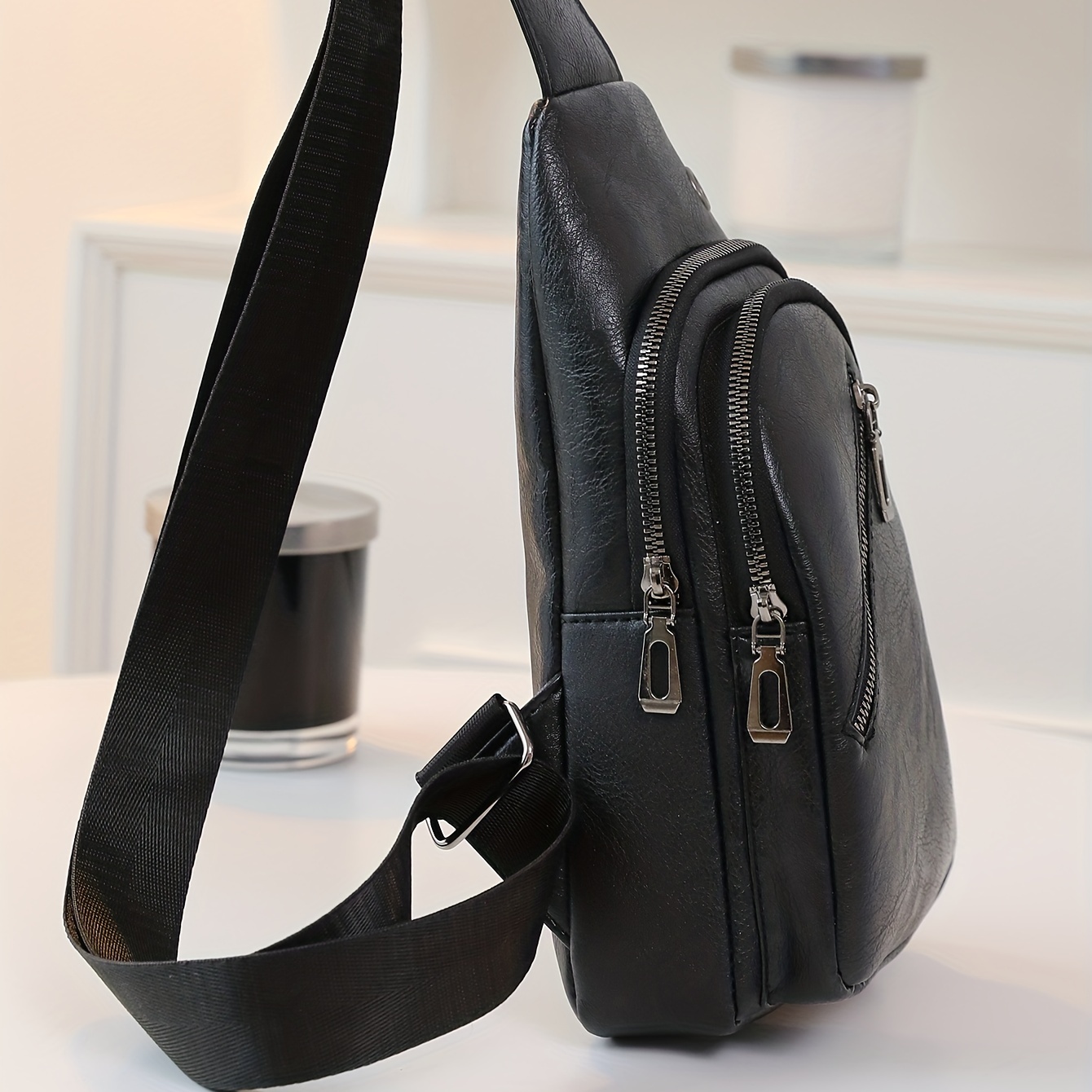 Men's New Chest Bag, Fashion Trend Crossbody Bag Large Capacity Shoulder Bag  - Temu