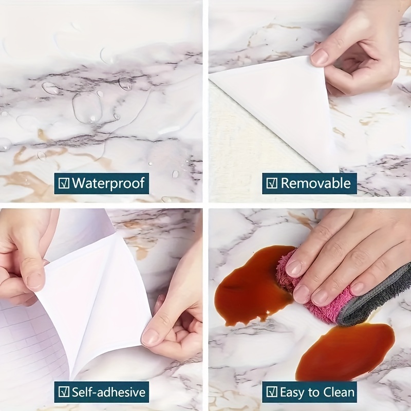 papel adhesivo pared para cocina, vinilo adhesivo película de mármol  impermeable, papel tapiz autoadhesivo para pared