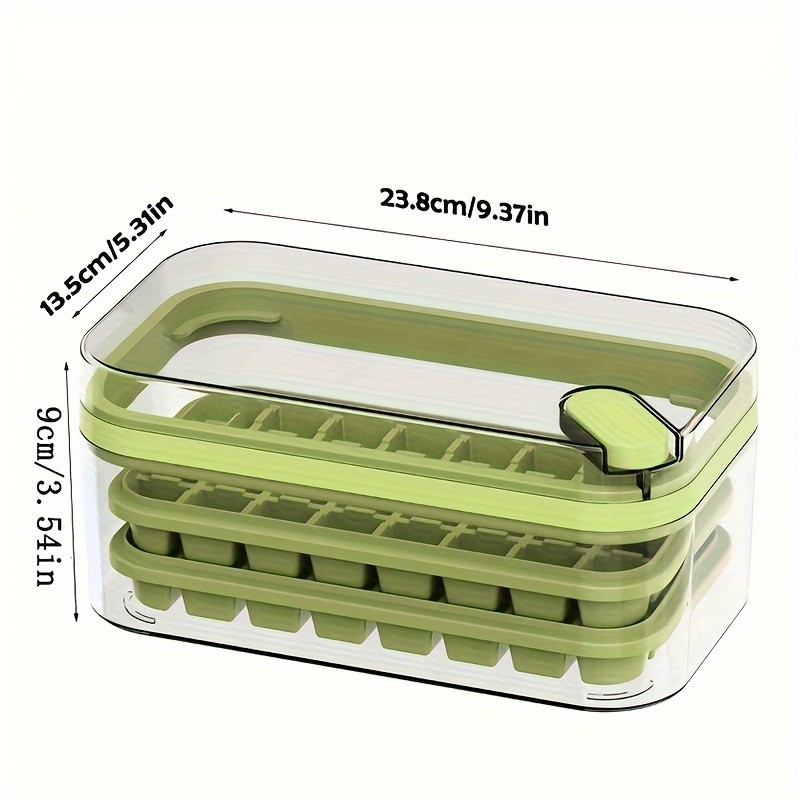 Press Type Ice Mold, Box One-button Ice Cube Maker, 1 Ice Tray Making Mold  With Storage Box And Lid Bar, Kitchen Accessories - Temu