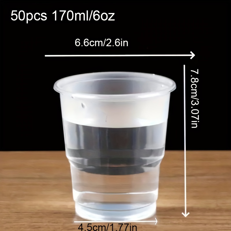 170ml 6 Oz Small Clear Plastic Water Cups / Small Disposable Cups