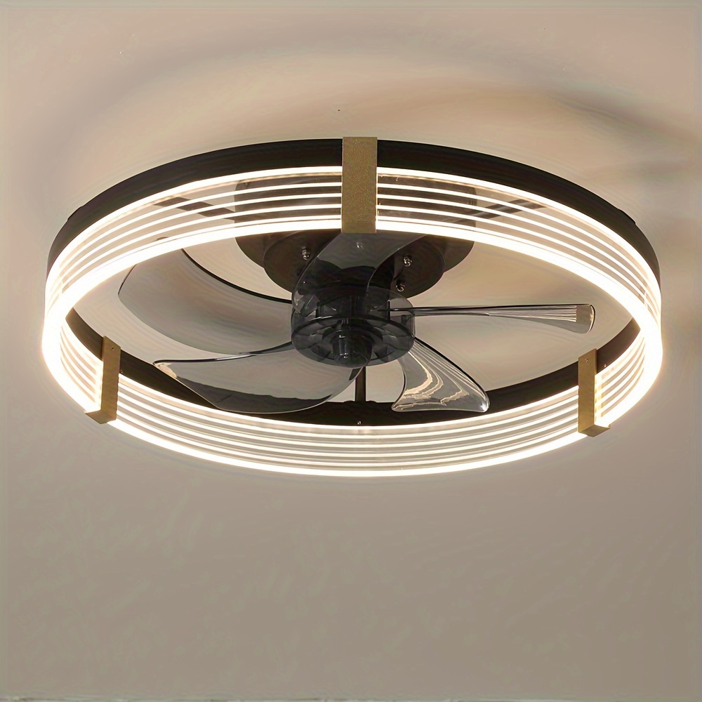 Nordic 42 LED Ceiling Fans Light 6-Speed Reversible Blades with Remote  Control