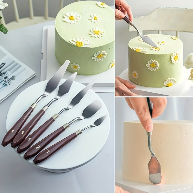Straight And Offset Butter Cake Cream Icing Spatula - Temu