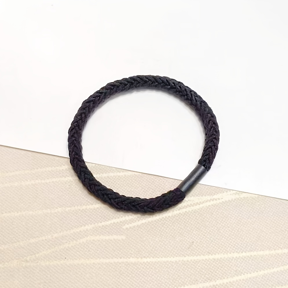 Braided Hair Tie Accessory for Women - Solid Color