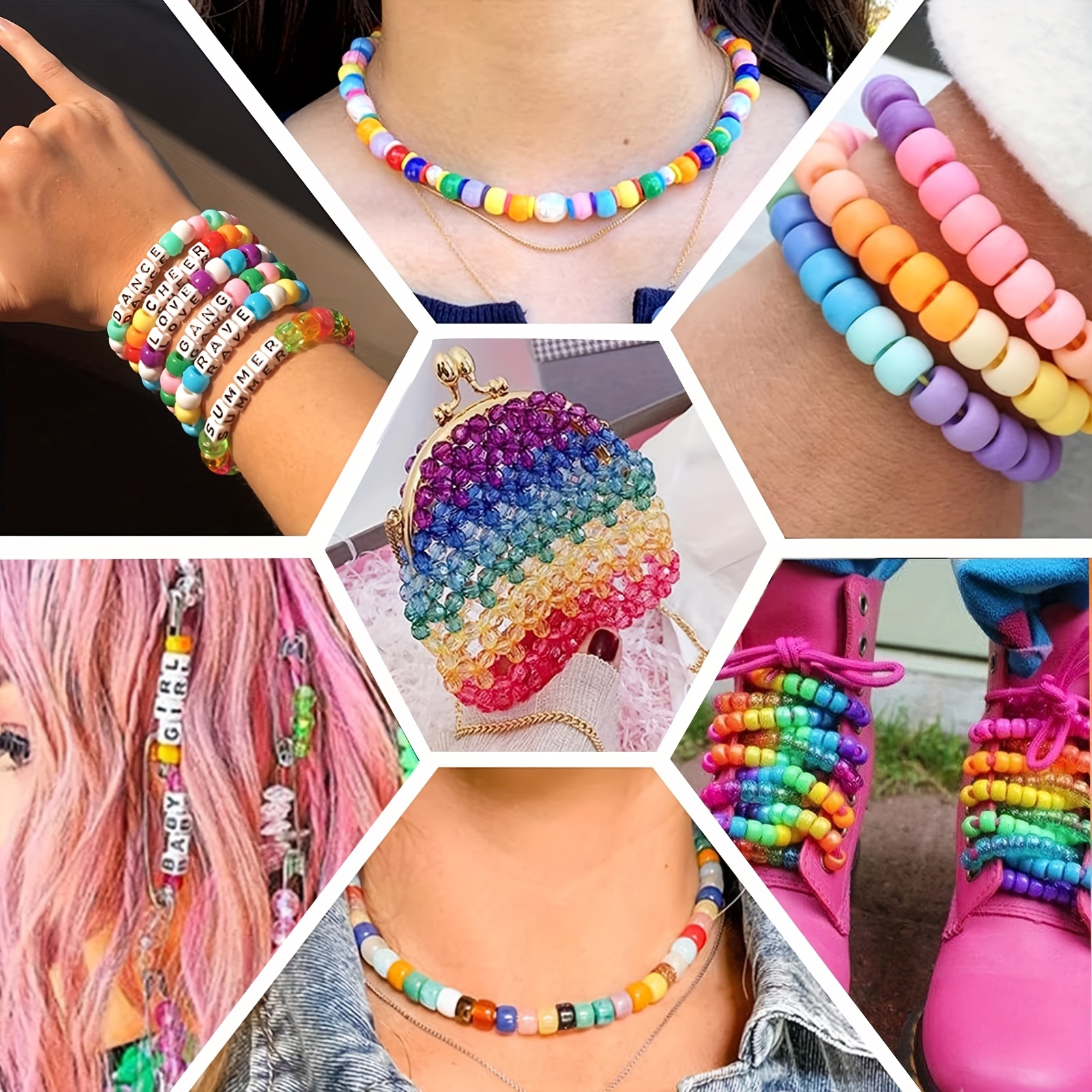 Necklace Bracelet Making Kit Friendship Kandi Pony Beads - Temu