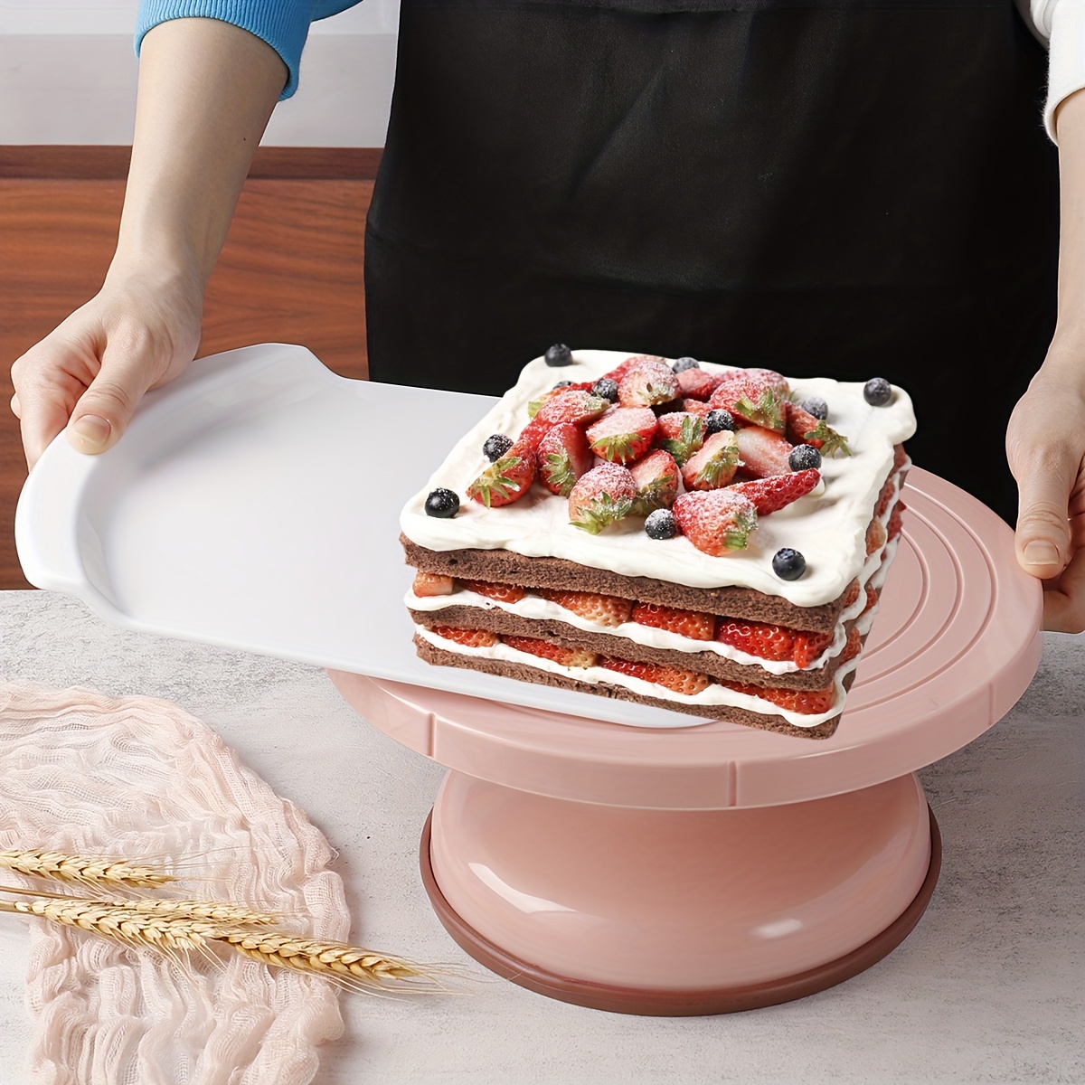 Adjustable Height Plastic Cake Pan For Birthday Party - Temu