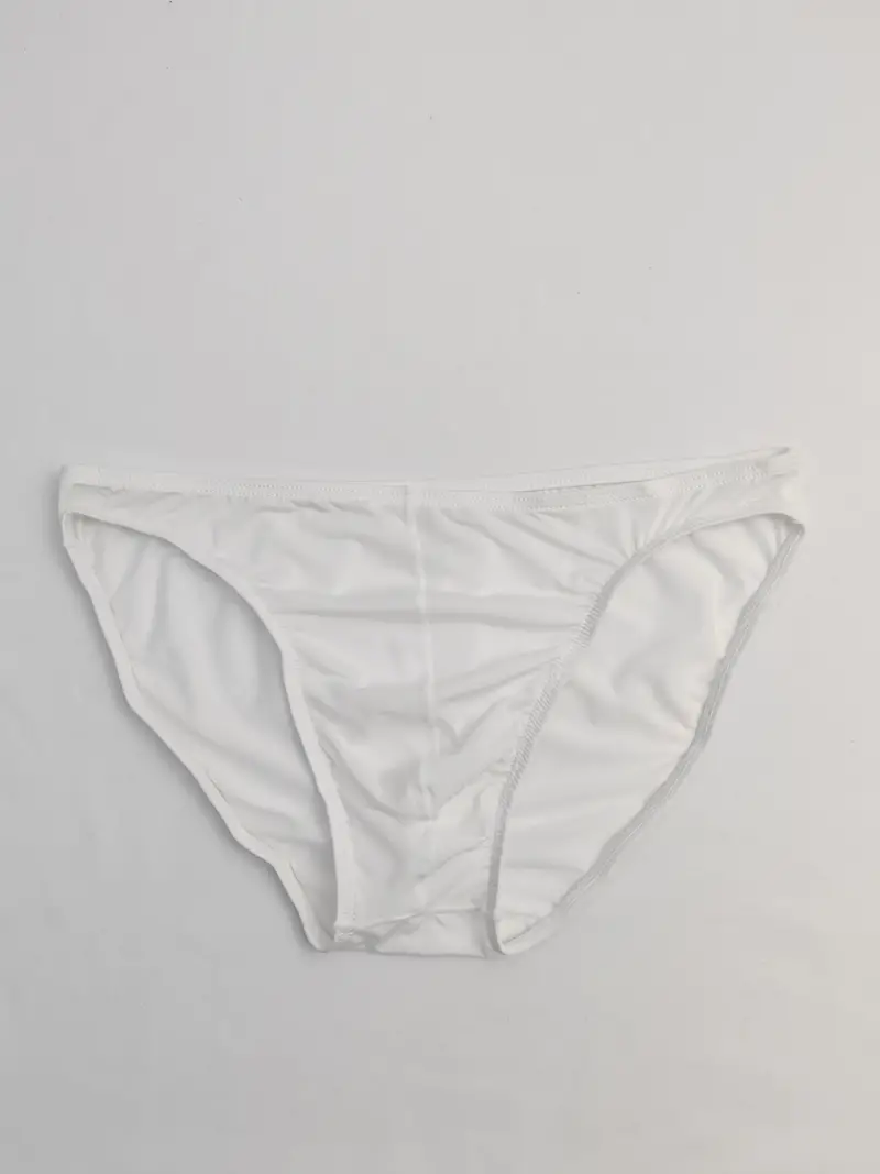 Men's Underwear Sexy See Cool Briefs Ice Silk Tight Briefs - Temu Canada