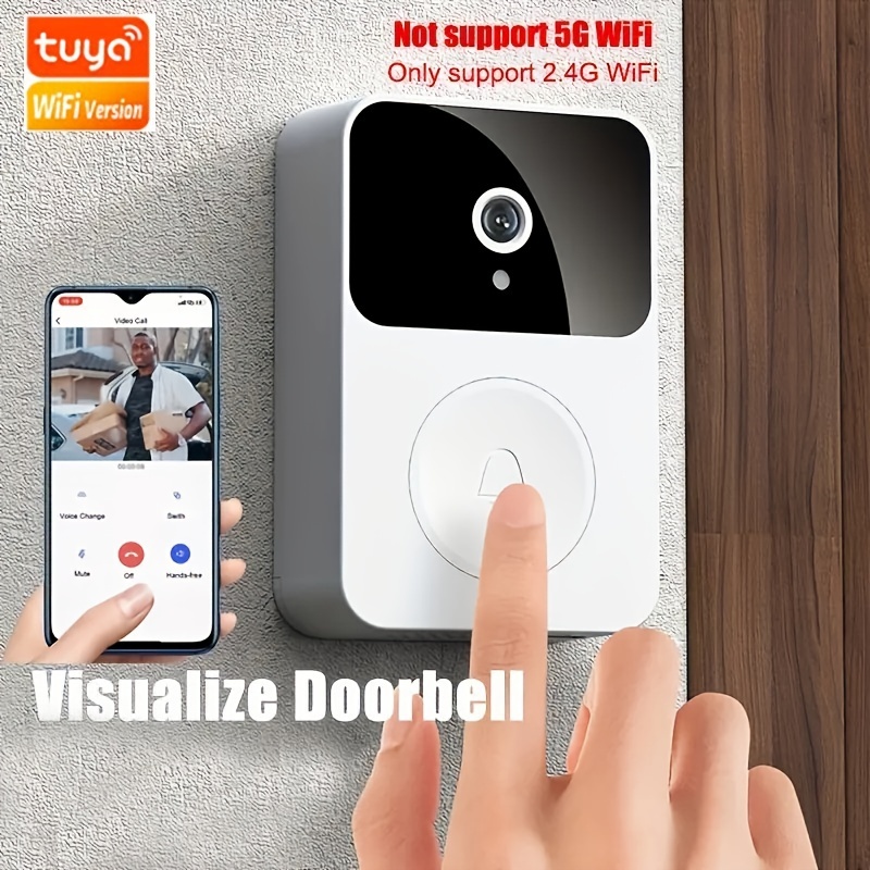 Timbre con vídeo inteligente Tuya, intercomunicador con WiFi 1080P