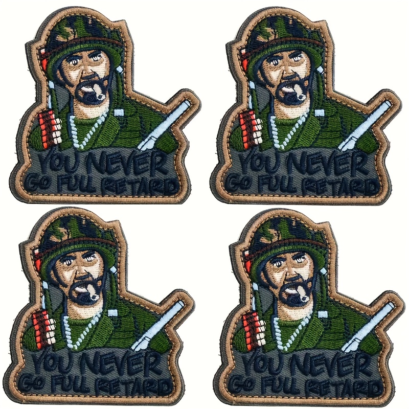 20pcs Embroidery Tactical Patch Set, Funny Military Hook And Loop Patch For  Caps, Backpacks, Clothes, Vest, Military Uniforms, Tactical Gears Etc