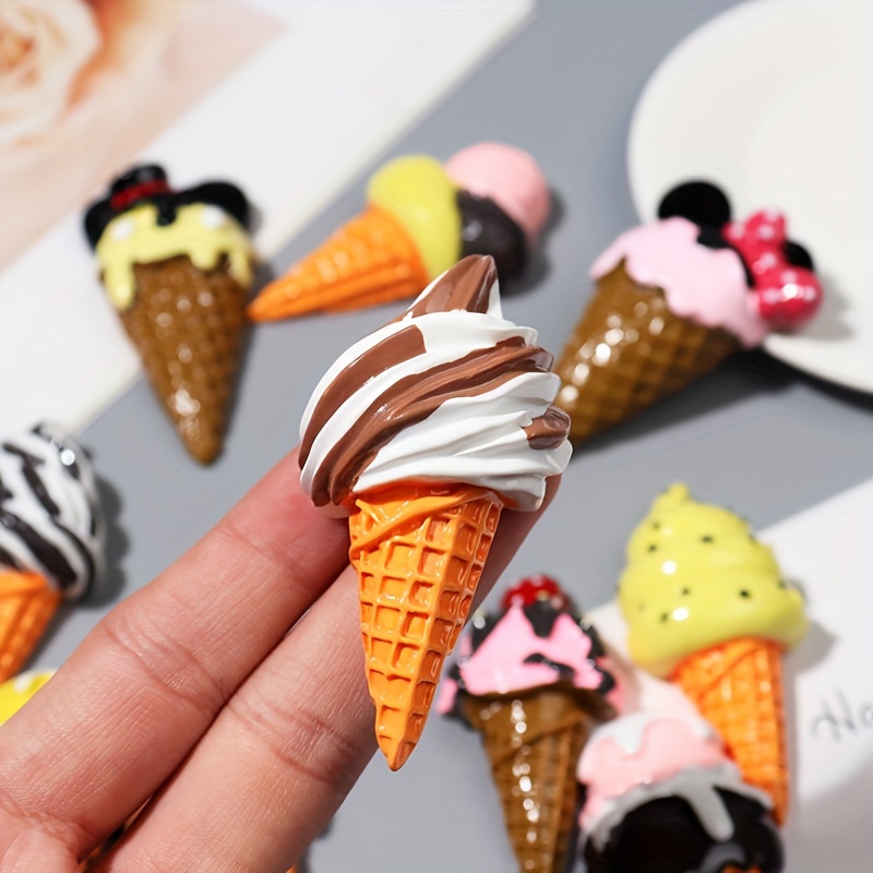 Simulation Black Original Cone Gelato Ice Cream Cone Accessories