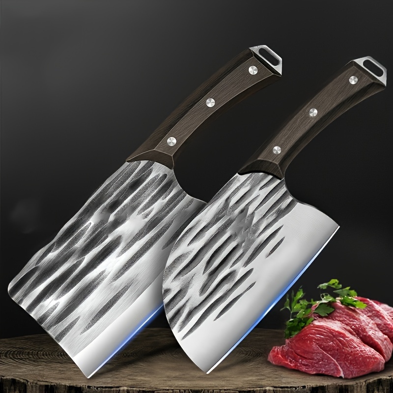 Kitchen Knife Hand-forged Chef's Knife Kitchen Knife Sharp Bone Chopping  Knife Slicing Fish Knife Round Head Kitchen Knife LL9195