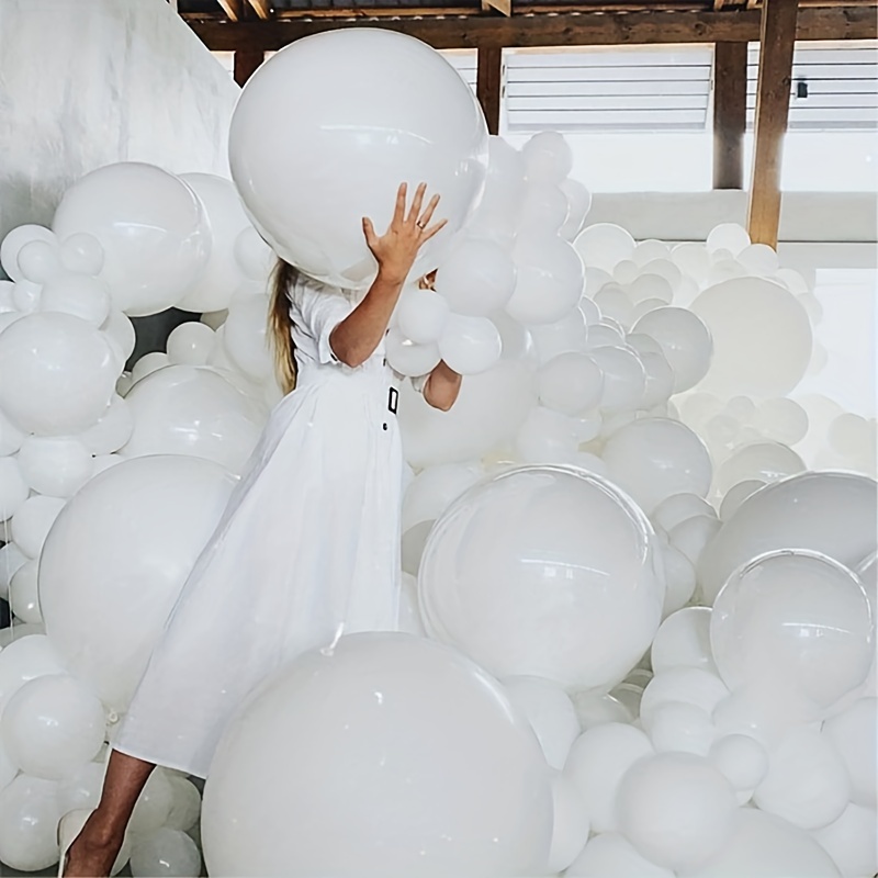  Globos gigantes blancos de 35.8 in – Neo LOONS 8 globos grandes  blancos gigantes redondos para bodas, baby shower, Navidad, fiesta de  cumpleaños y decoración de eventos : Juguetes y Juegos