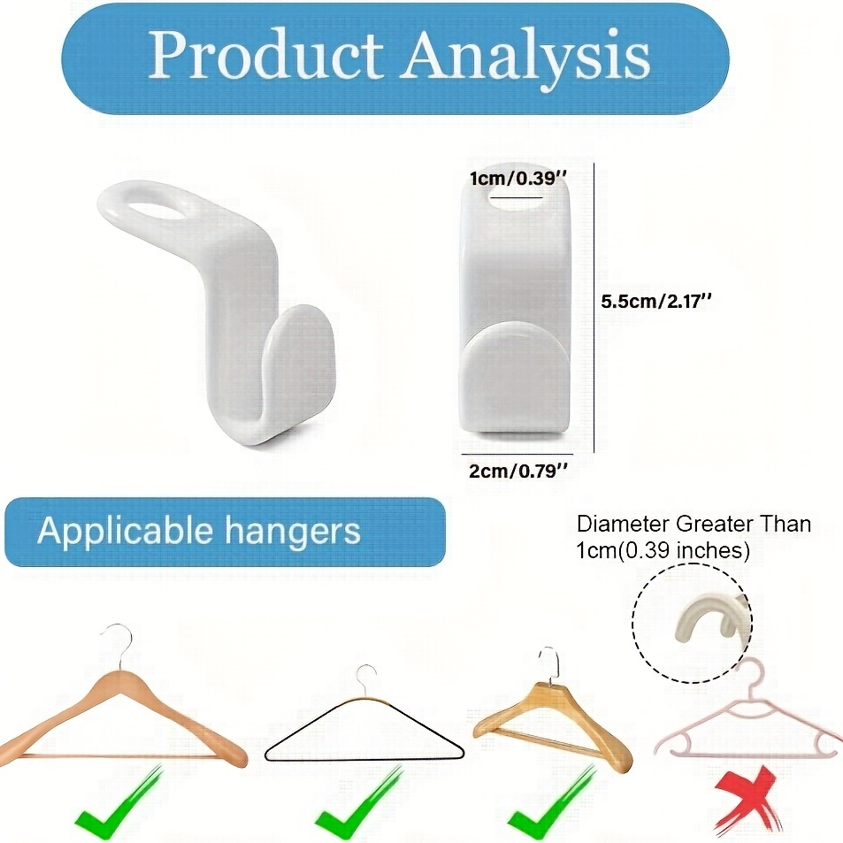 Heavy Duty Cascading Hanger Extender Hooks Extra Space - Temu