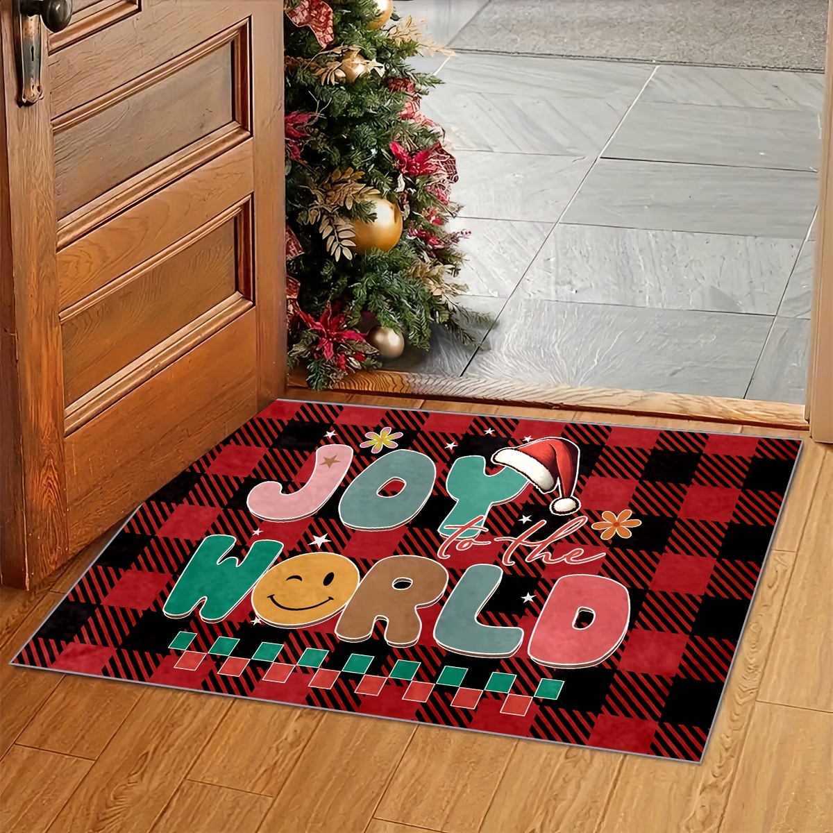 Holiday Joy Door Mat