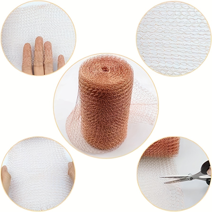 1 Roll, 5x118 Copper Wire Mesh Roll For Mice Rat Rodent Repellent, Sturdy  Copper Wool Mouse Trap For Bat Snail Bird Control