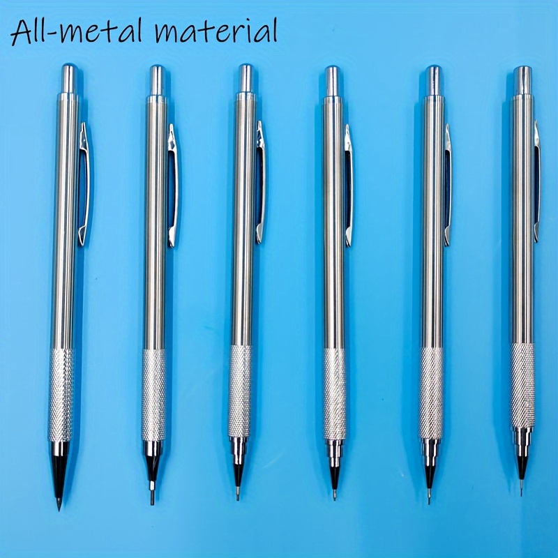 Metal Mechanical Pencils Set with Lead Refills Drafting Automatic