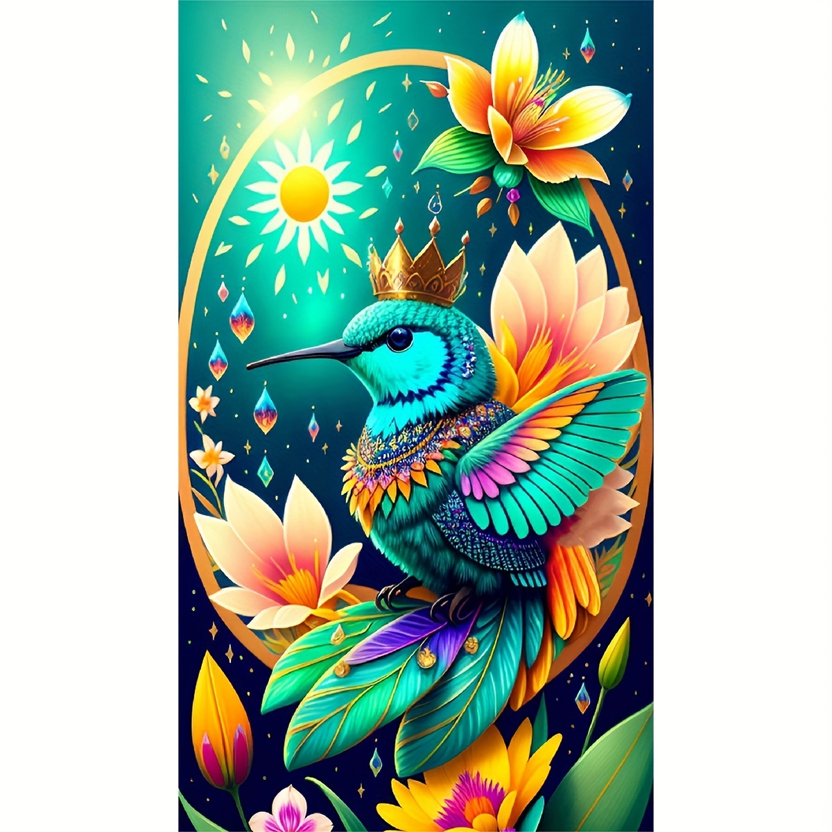 5d Diy Diamond Painting For Adults And Beginners Frameless Hummingbird  Diamond Painting For Living Room Bedroom Decoration - Temu Italy