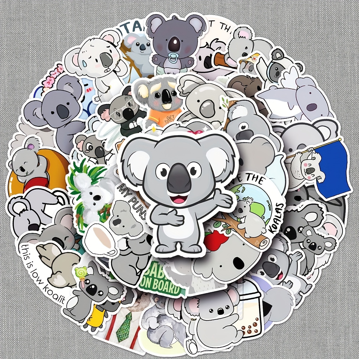 50pcs Waterproof Cute Koala Bears Stickers Bulk Water - Temu