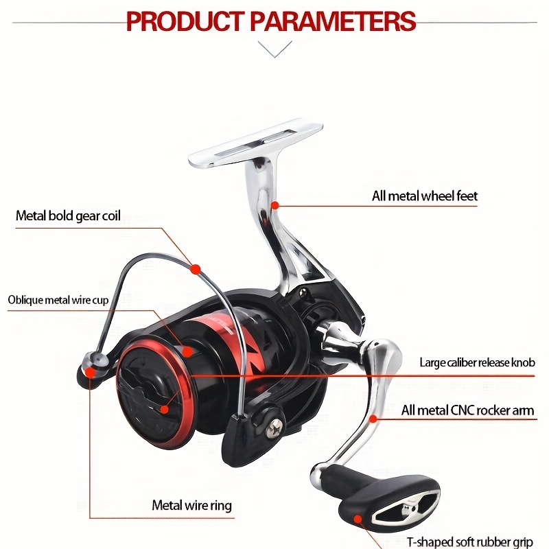 Spinning Wheel Fishing Wheel, Metal Fishing Spinning Reel