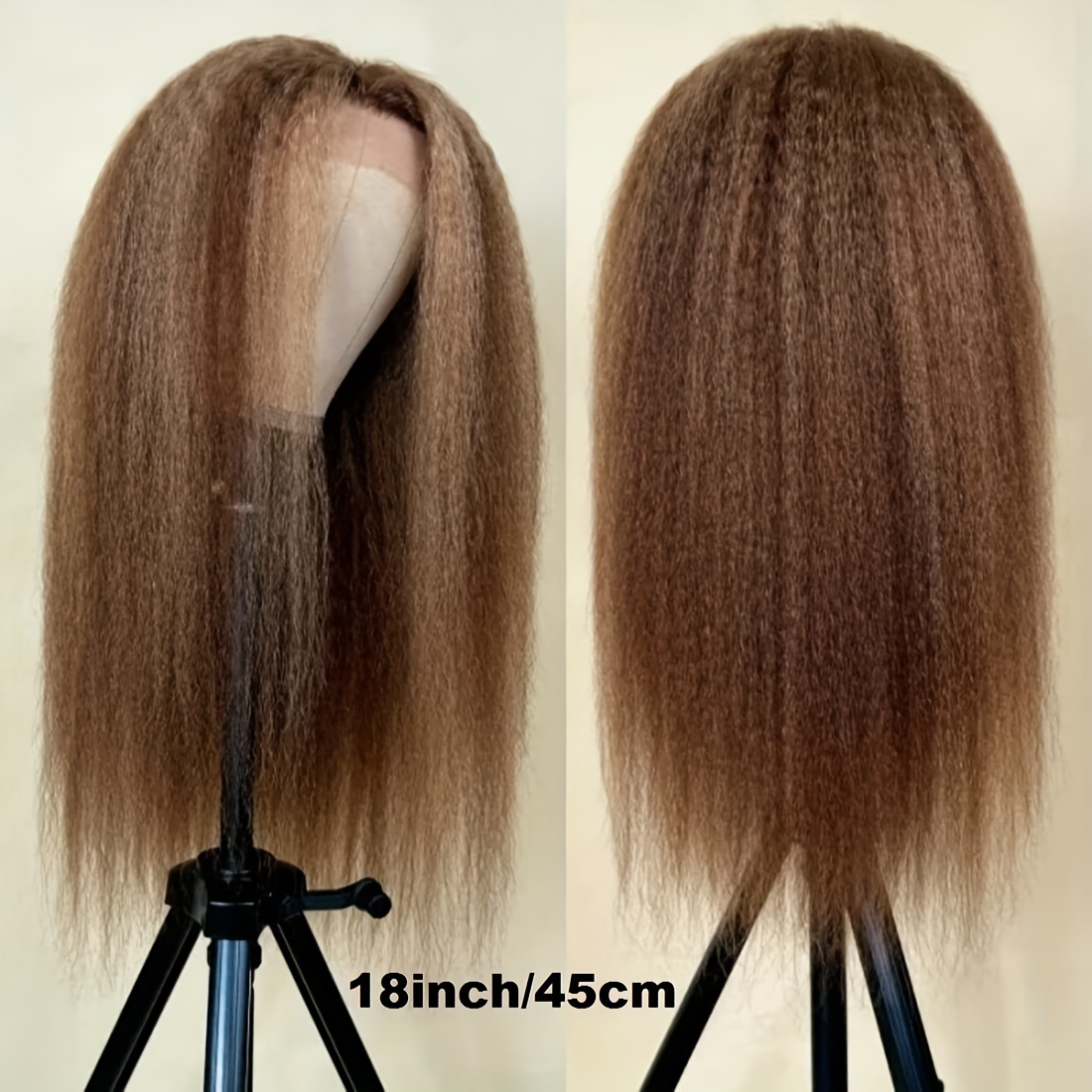 Highlight Honey Blonde Wigs Kinky Straight 13x4 Lace Front Temu