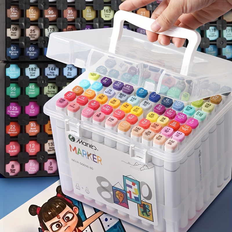 36 Colors Dual Tip Brush Markers Pen Coloring Markers - Temu