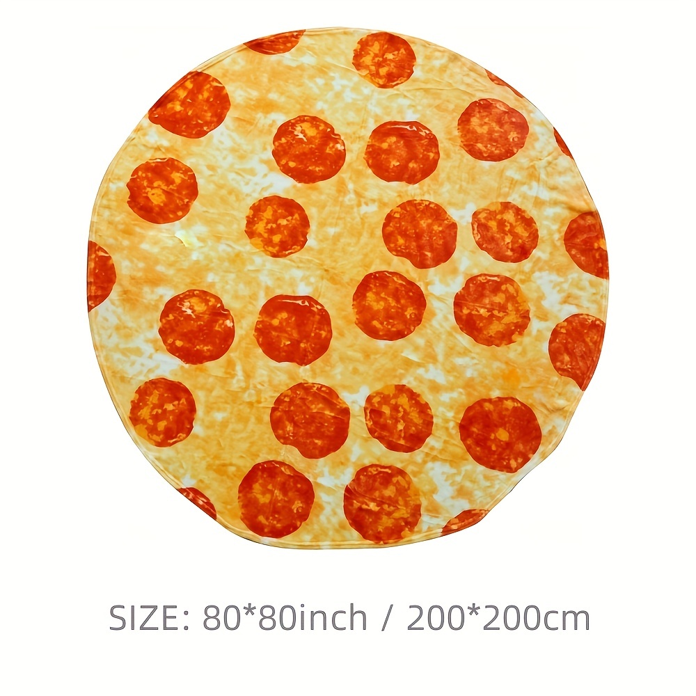 Freesooth Pizza Throw Blanket Novelty Pizza Blanket Funny Food Blanket  Comfortable Soft and Cozy Throw Blanket for Bed,Couch