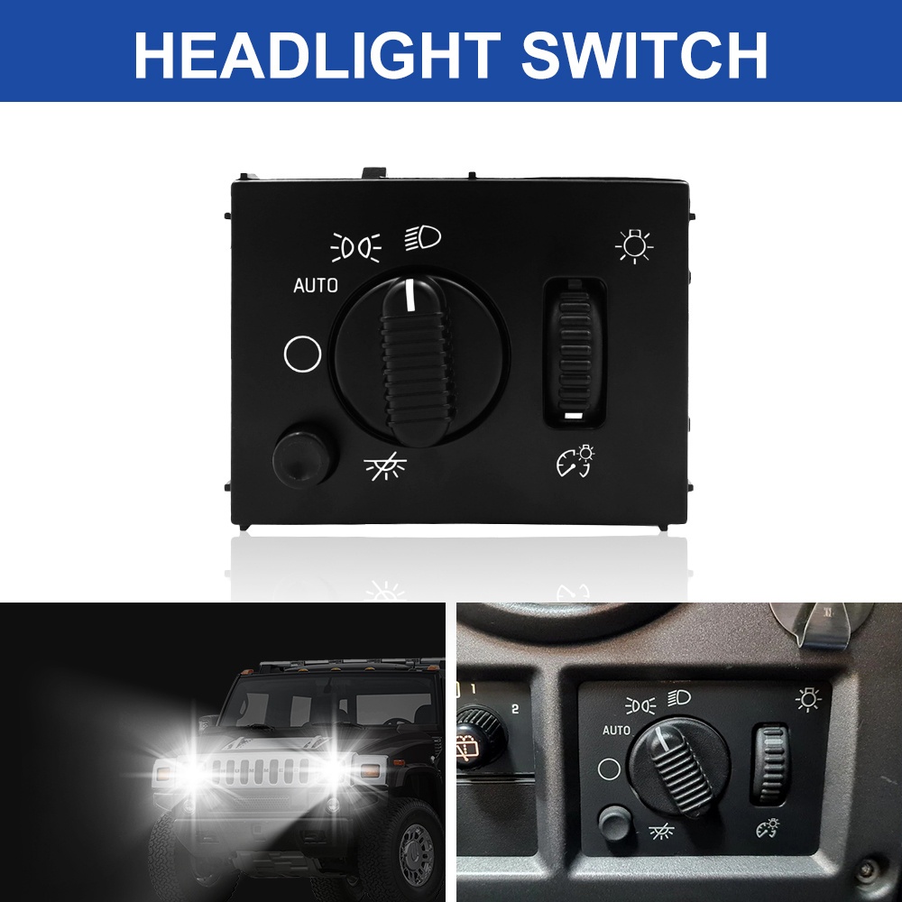 15738843 SW2157 Headlight Control Switch for Chevy Silverado GMC Sierra  1500 HD