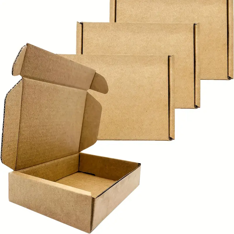 Caja Envío Kraft 12/25 Piezas Caja Cartón Corrugado Pequeña - Temu Chile