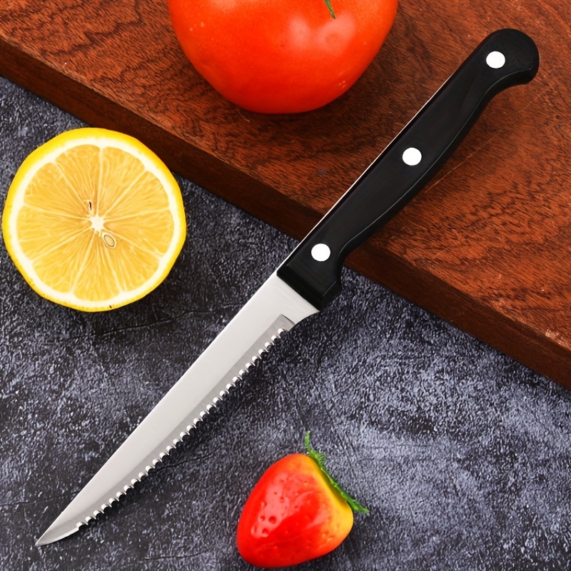 Stainless Steel Serrated Knives Sharp And Durable Steak - Temu