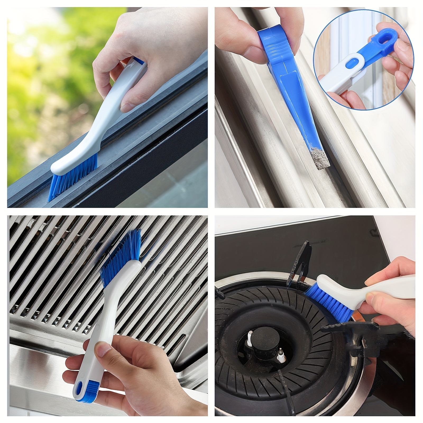 Handheld 2-in-1 Window Track Cleaning Brush - Deep Cleaning Tool