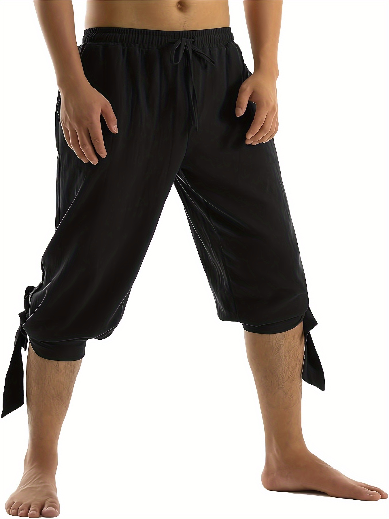 Men's Retro Medieval Renaissance Lace Loose Trousers Pants - Temu