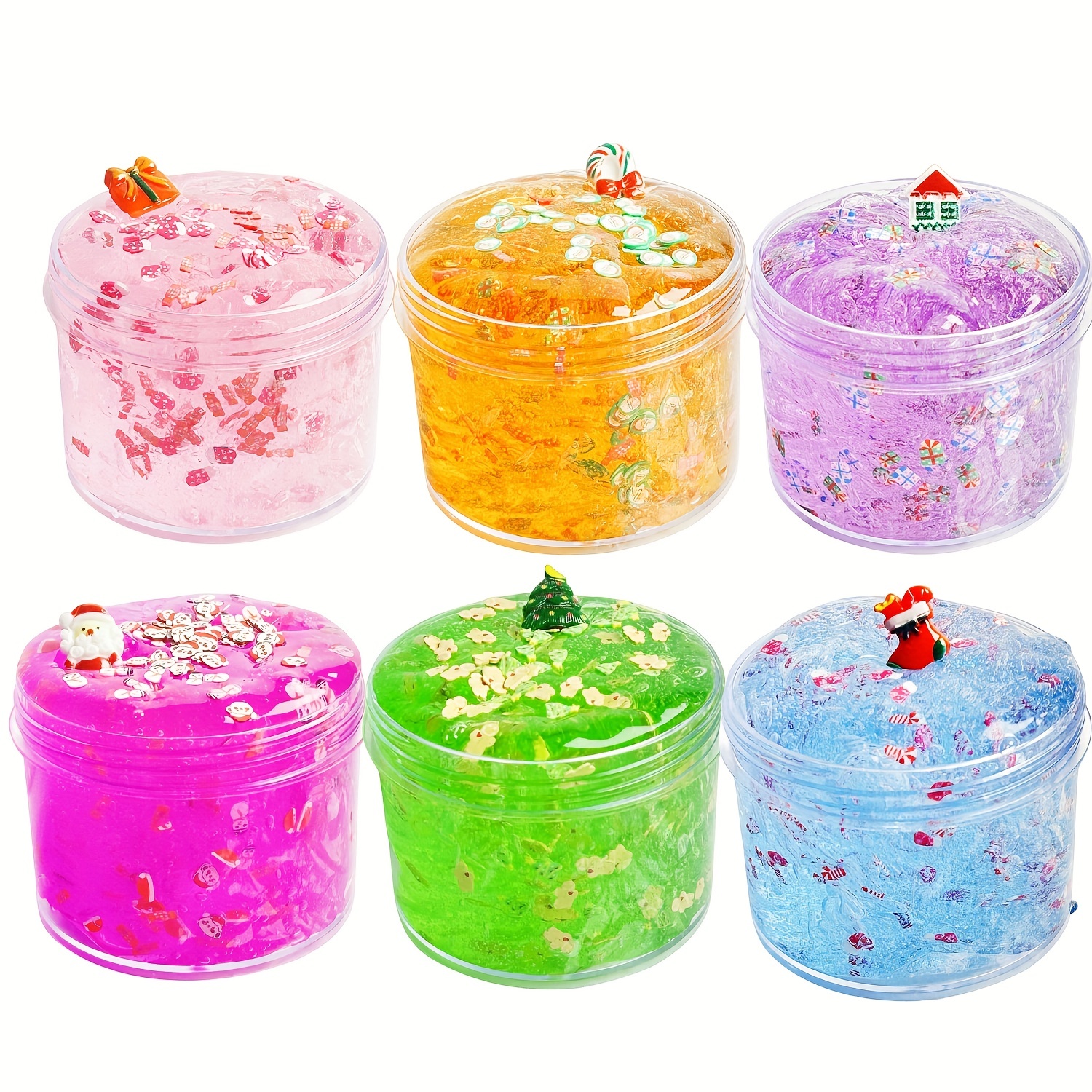 20pcs Plastic Transparent Round Storage Box, Slime Container With Lids,  Food Storage Containers With Lid (Only Empty Box) Art & Craft Supplies