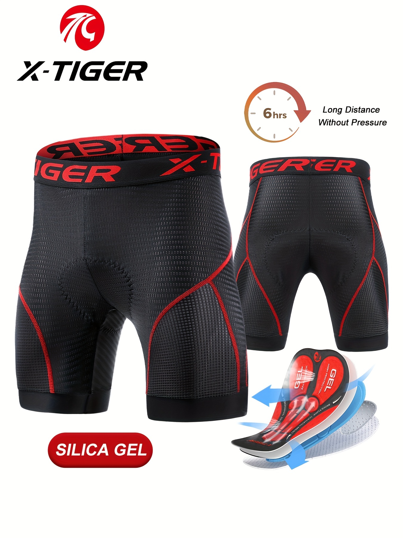 X-TIGER Winter Bike Pants 5D Gel Padded Cycling Tights Leggings Men's  Outdoor Riding Mountain Road