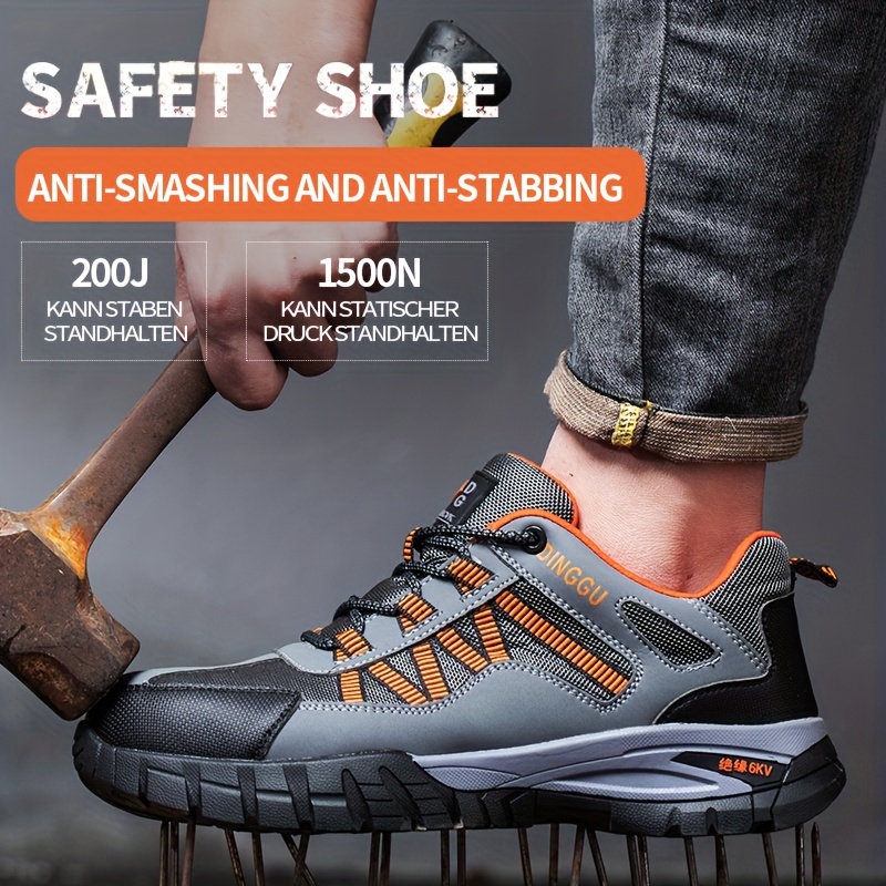 Scarpe Sicurezza Lavoro Uomo A Prova Perforazione Punta Dacciaio,  Traspiranti E Anti Scivolo, Scarpe Ginnastica Passeggio Antiurto Fibbia  Rotante - Scarpe Uomo - Temu Italy