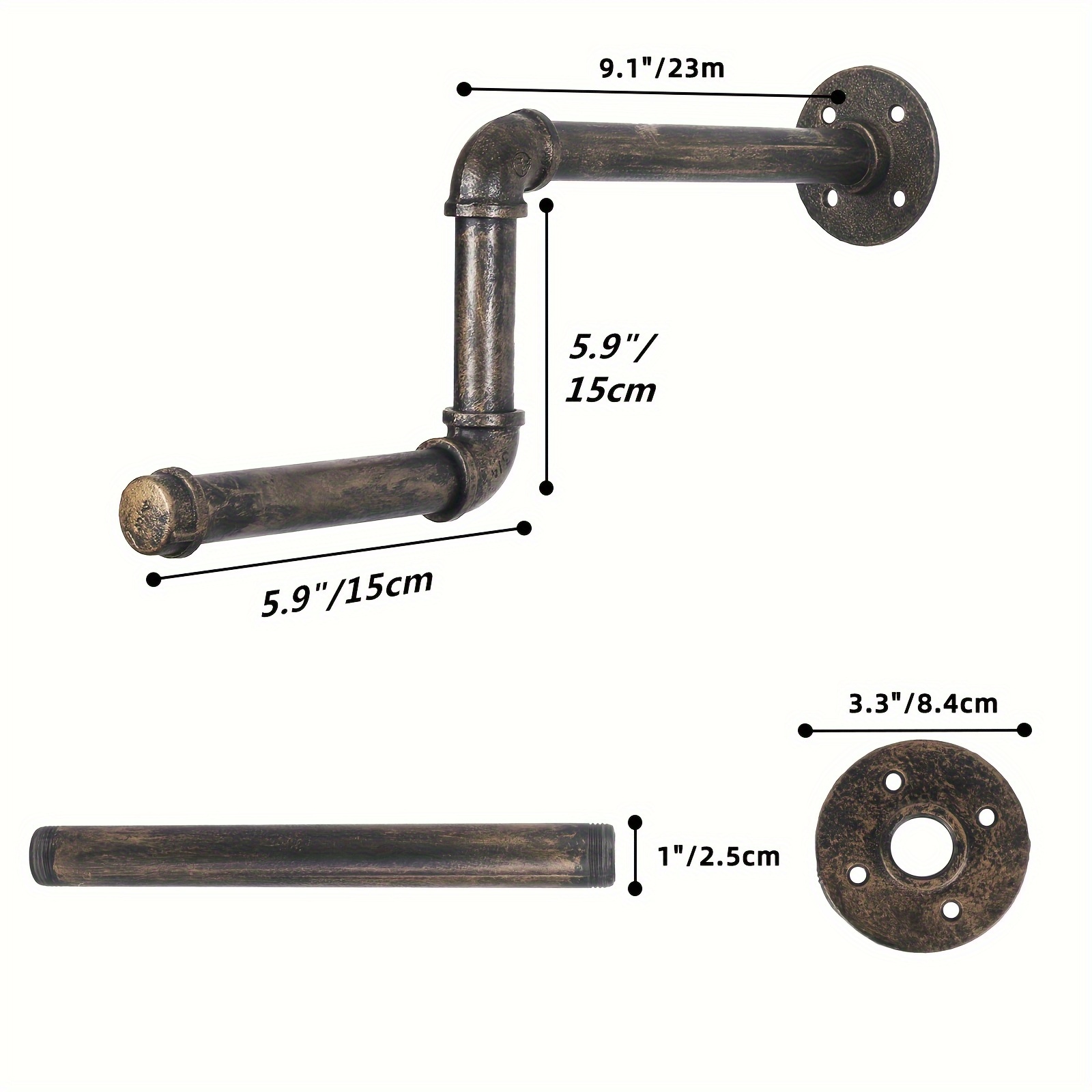 1pc Appendiabiti In Bronzo Robusto Appendiabiti A Parete - Temu Italy