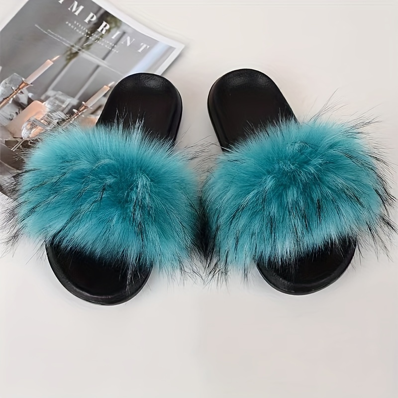 Slide on shoes deals with fur