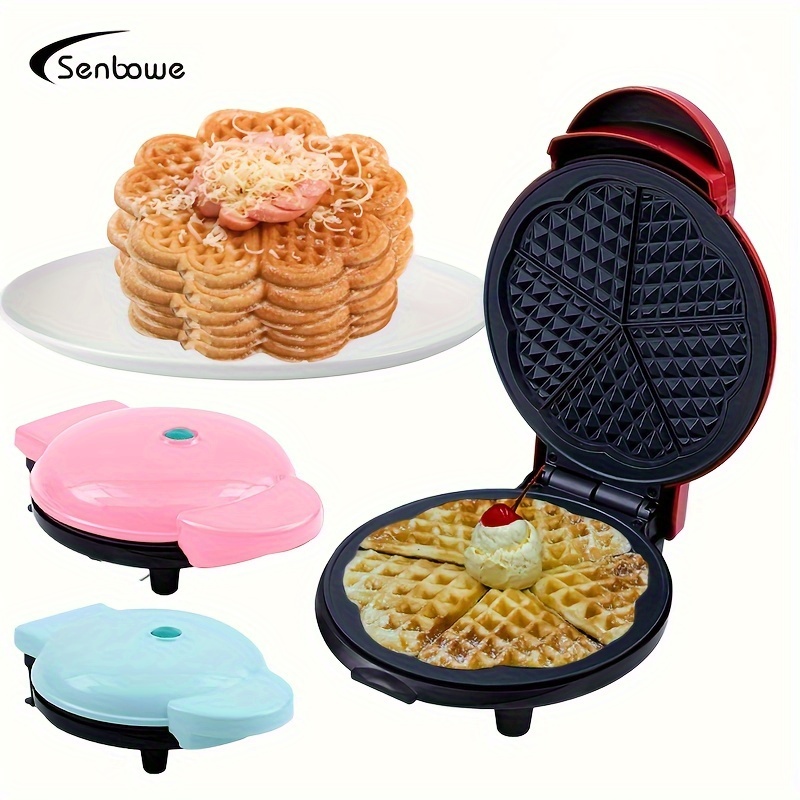 Mini Double-sided Heating Waffle Maker With Commercial/home Use
