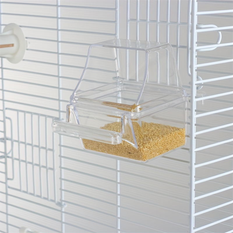 Cage à oiseaux en métal avec distributeur de nourriture, abreuvoir