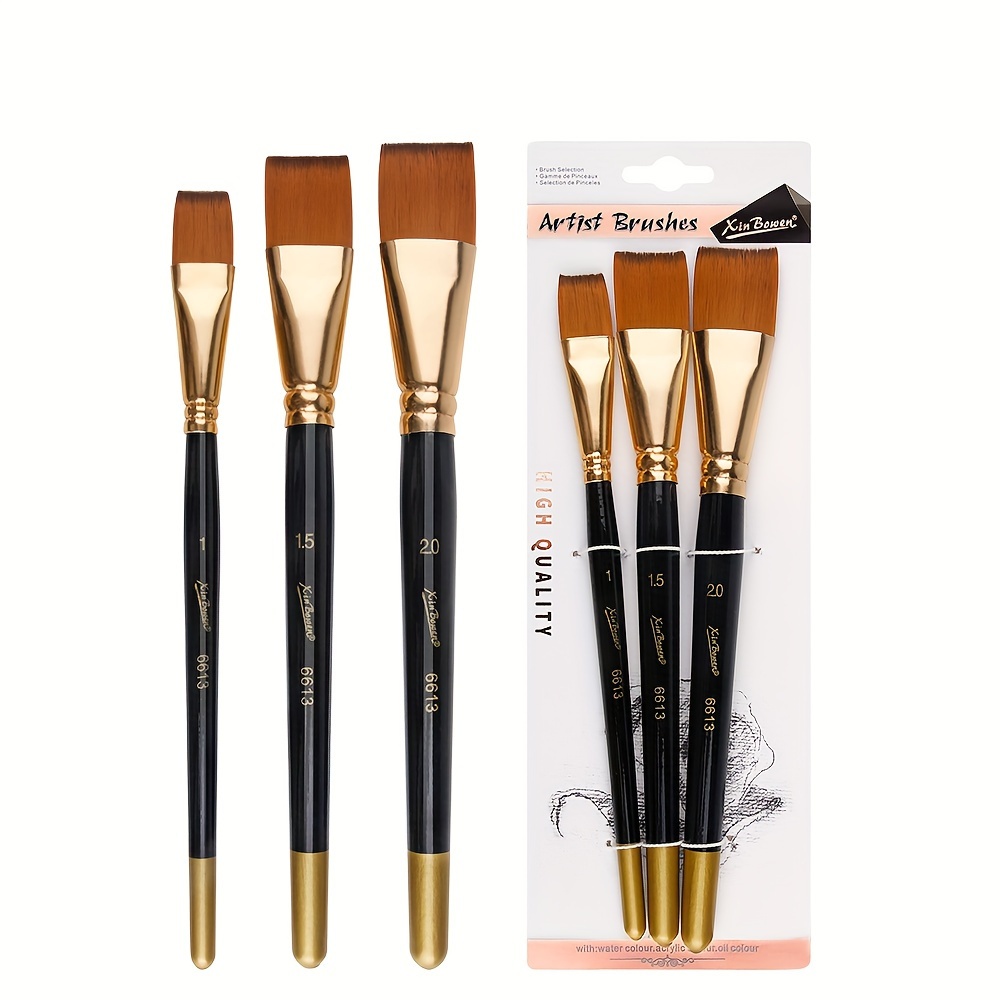 30pcs Acrylic Paint Brush Set Round Pointed Tip Flat Paintbrushes Nylon  Hair Artist Acrylic Paint Brushes Suitable For Acrylic Oil Watercolor  Facial N