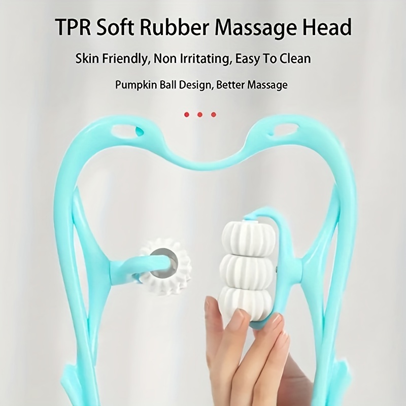 Multifunctional Manual Six-wheel Neck Massager Massage Relieve Roller  Massage To
