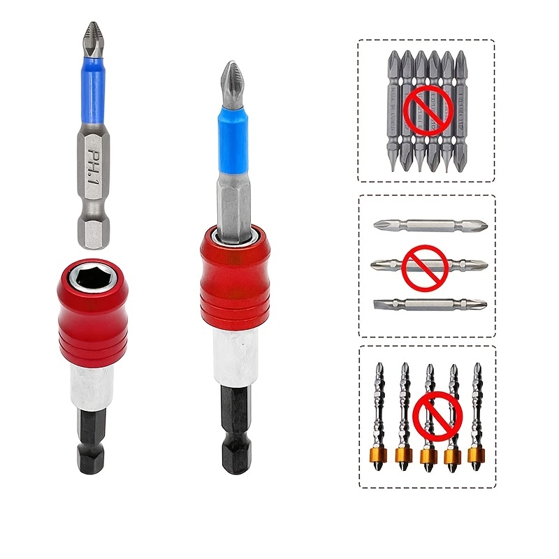 Drill Bit Extension Set Magnetic Drill Screwdriver Bit - Temu