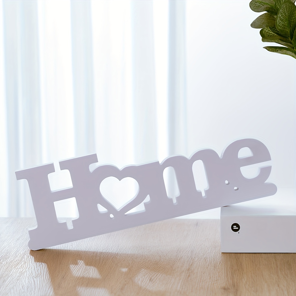 Cutout Letters Freestanding Block Word Sign Hanging Ornament Table