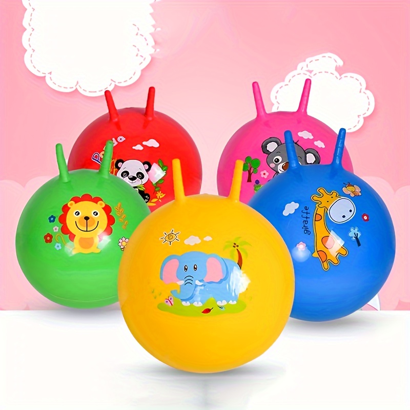 Springender Ball Mit Griff - Große Hüpfende Bälle Für Kinder Zum Ausgleich  Von Sprungspielen, Kleinkindspielzeug Und Partygeschenke